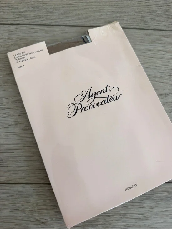 NWT Agent Provocateur TEASE ME hold up stockings