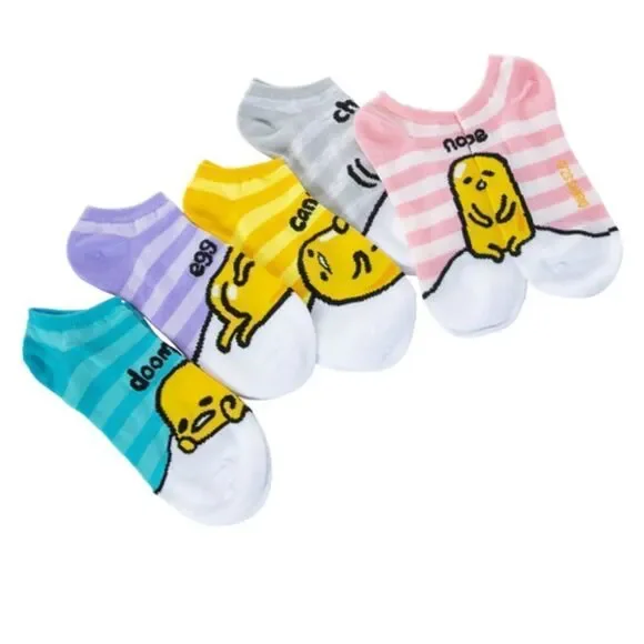 NWT Sanrio Gudetama Socks - 5 pairs