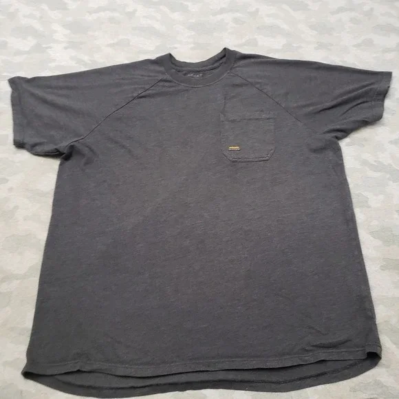 Ariat Shirt Mens 2XL Gray Pocket Tee Short Sleeve Workwear Outdoors