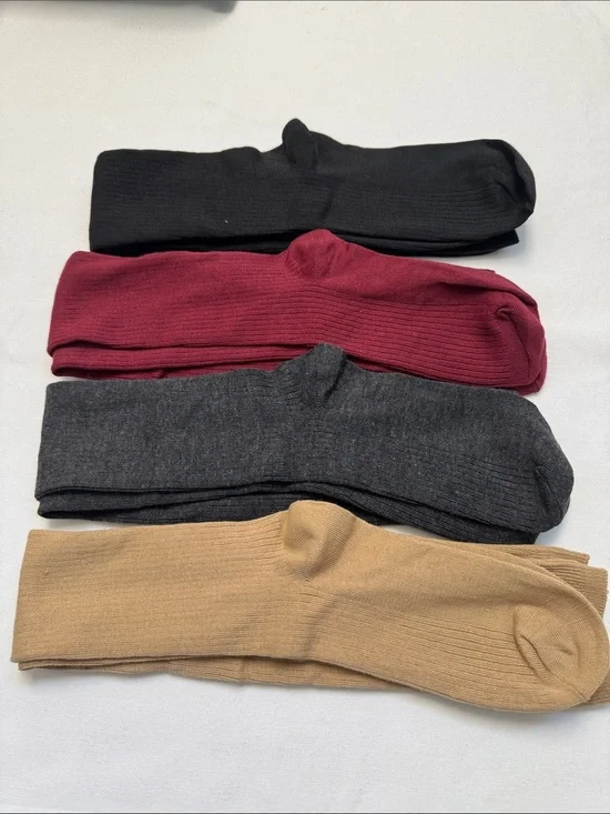 Socks Bundle Of 4 New Thigh Over The Knee Knit Long Socks