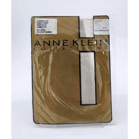 Anne Klein Collection Control Top Sheer Lycra Pantyhose Sandaltoe Eucalyptus A‎