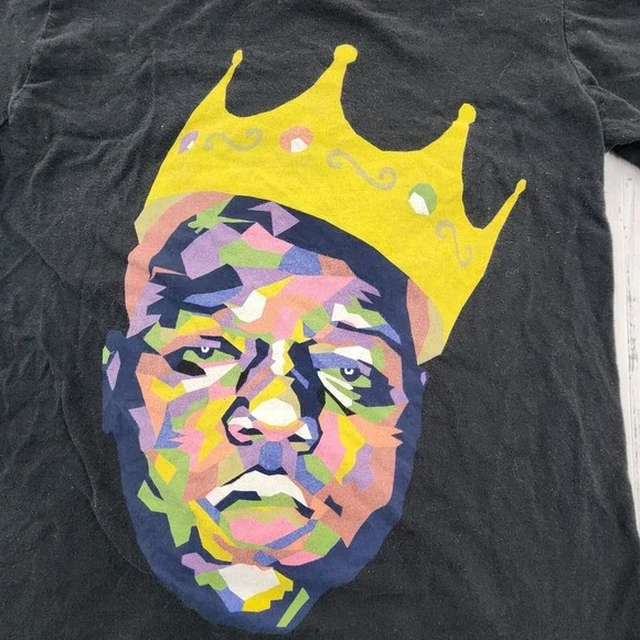 Notorious‎ B.I.G. Black Short Sleeve Cotton T-Shirt Men's S