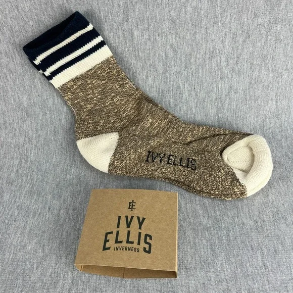 Ivy Ellis Inverness Quarter Socks Womens Size UK 3-8 Sandwood Brown NEW
