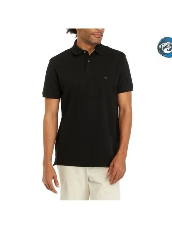Tommy Hilfiger Men's Classic Black Polo