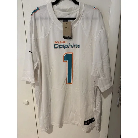 NWT Tua Tagovailoa Miami Dolphins Nike NFL Football Game Jersey Mens 3XL‎