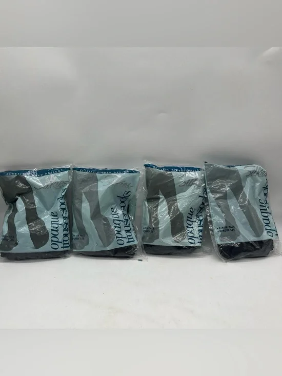 Silkies Opaque Ribbed Trouser Socks Brown - Lot Of 4