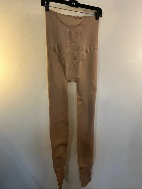 Women's High-Waist Shaping Tights - Beige