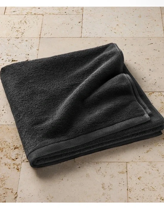 Casaluna Organic Bath Sheet •Black•