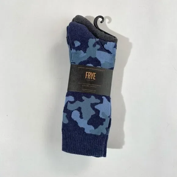 Frye 2 pack NWTs camo half cushion crew socks