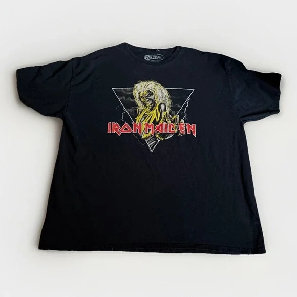 Iron Maiden Eddie Graphic T Shirt‎ XL Black Band Tee 2022 Cotton Rock Metal