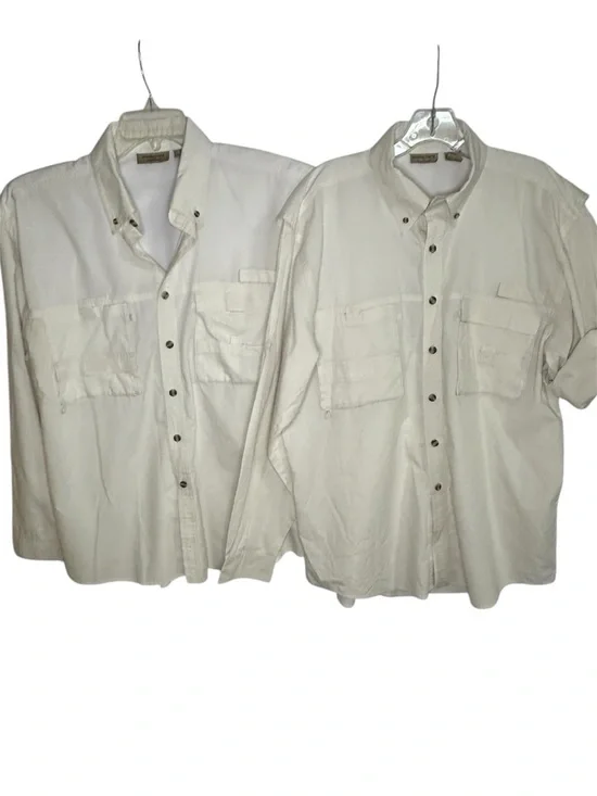 Rugged Earth Fishing Shirt Bundle Of Two M Vented Utility Safari Outdoor