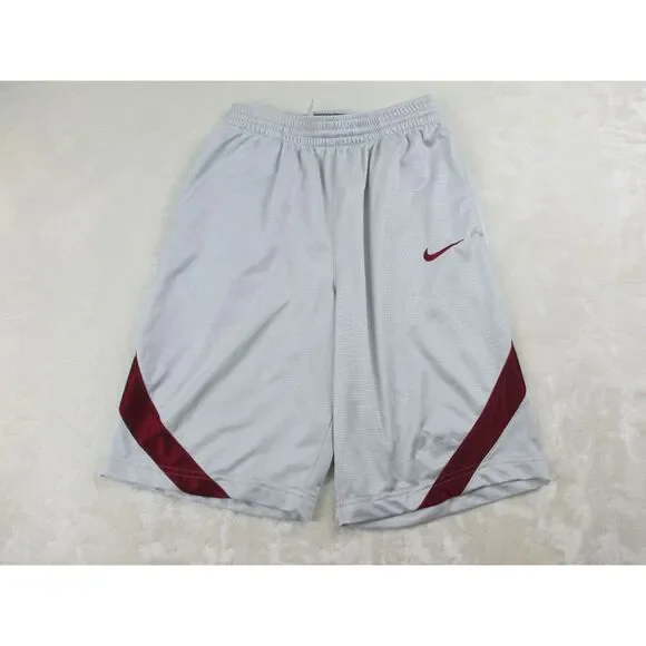 VINTAGE Nike Shorts Mens Small Gray Uncompromising Excellence Swoosh Basketball*