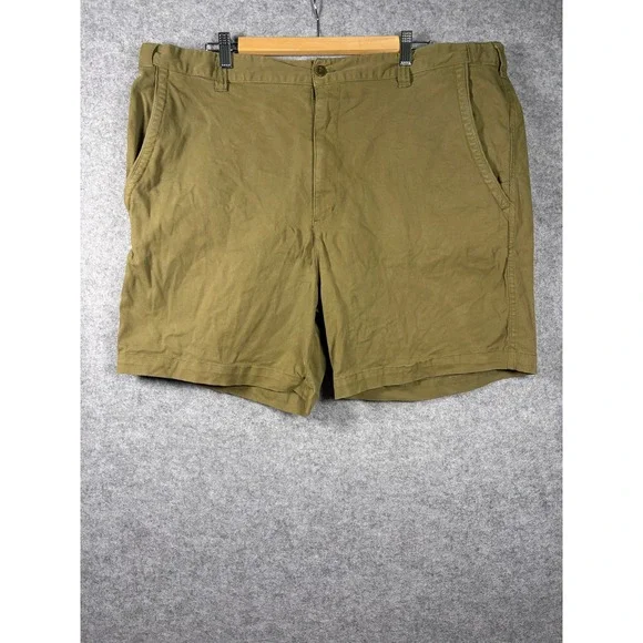The Territory Ahead Mens Shorts 42 Olive Green‎ Cotton Twill Flat Front Utility