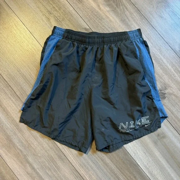 Nike Running Short Black Gym Athletic Workout Performance‎ Men Large Bin C-23