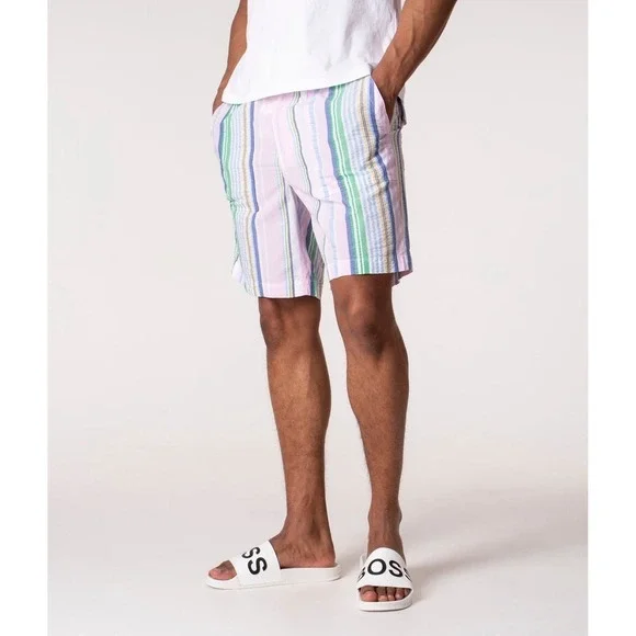Polo‎ RALPH LAUREN Seersucker Striped Relaxed Fit Shorts Men's Size XL *NEW* $98