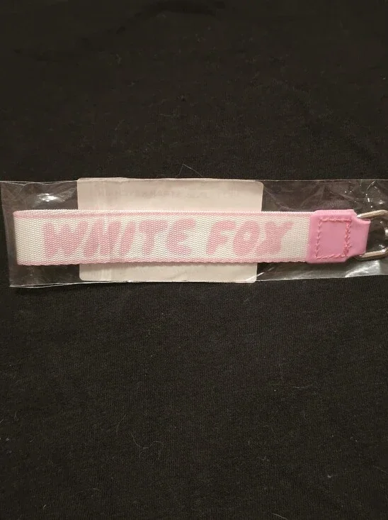 White Fox Boutique Next Level Strap Keychain - Pink (NWT)