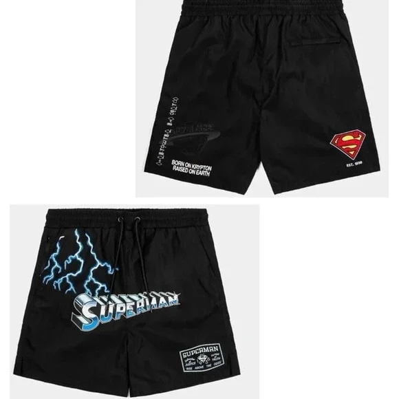 Men's XL iconic DC  Superman Shoe Palace drawstring shorts. EUC.