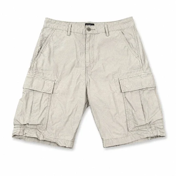 Levi's Carrier Cargo Shorts Mens 31 Gray Ripstop Cotton Utility Hiking WaterLess