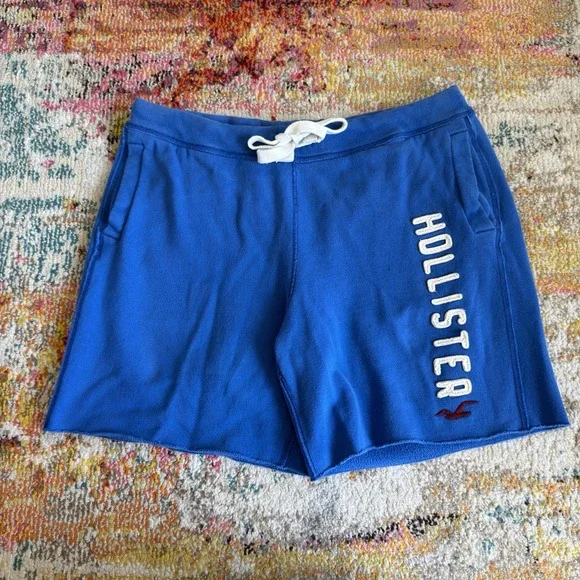 Vintage Y2K 2000s Hollister Fleece Cut-Off Sweat Shorts L