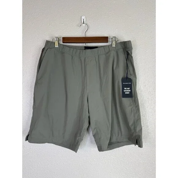 Abercrombie & Fitch Shorts Men's A&F Saturday Short XL Gray 9