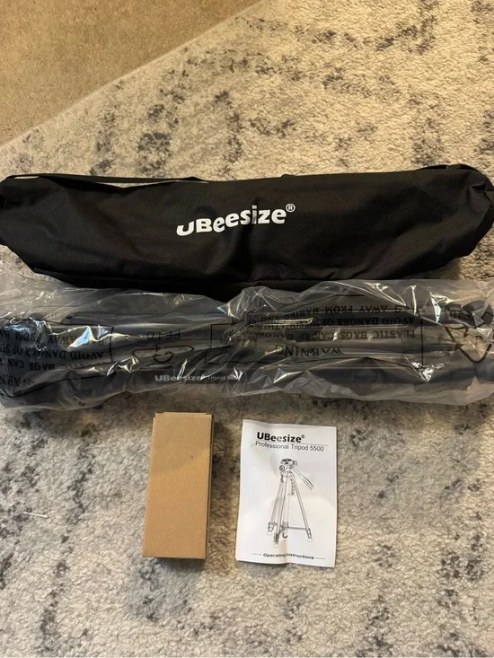 UBeesize Professional Tripod 5500 Camera Tripod Pan/Tilt Head Quick Release