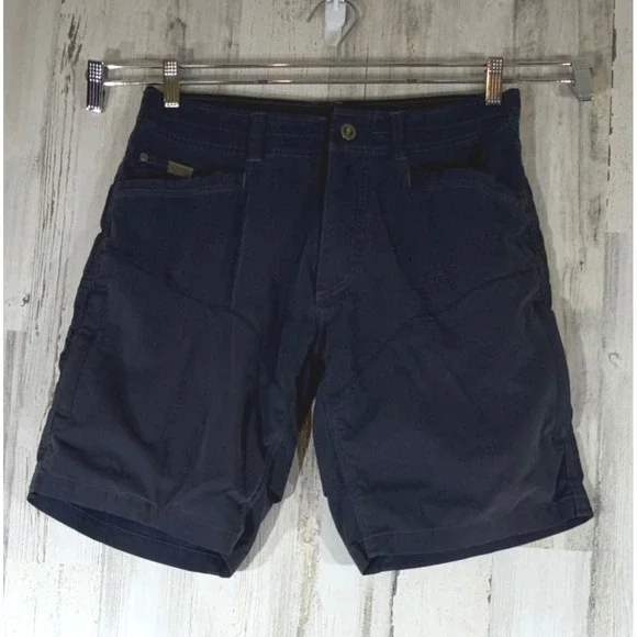 KUHL Radikl Shorts 32 Blue Vented Crotch Hiking Outdoor Utility Gorpcore Casual