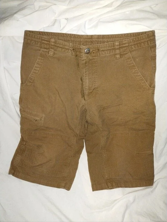 Men's Patagonia Khaki Cargo Brown Shorts Size Large Camping Hiking