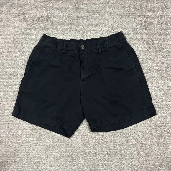 Bear Bottom Shorts Mens Large Black 5.5” Inseam Stretch Pockets Chino