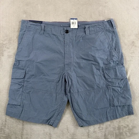 Polo Ralph Lauren Drill Khaki Cargo Shorts in BlueBerry Twill Men 40x11 NWT