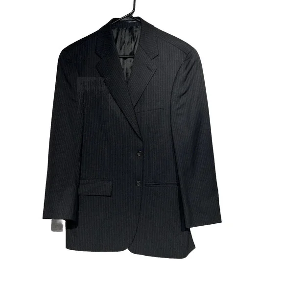 Chaps RALPH LAUREN Men GRAY Sport‎ Coat SUIT Jacket Wool CASHMERE Blazer 39-40 R