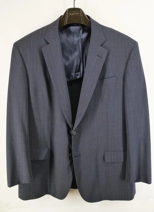 Brooks Brothers Blazer Mens 46R Madison BrooksCool Full Canvas Wool Jacket Blue