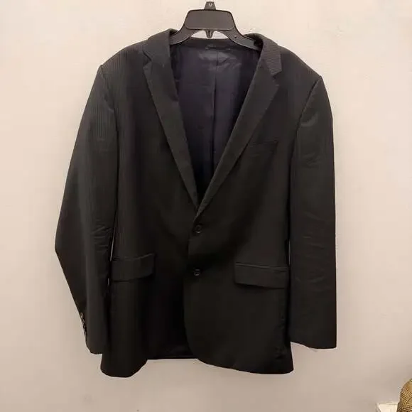 Hugo Boss The James4/Sharp6 Black Pinstripe Suit Jacket 44L