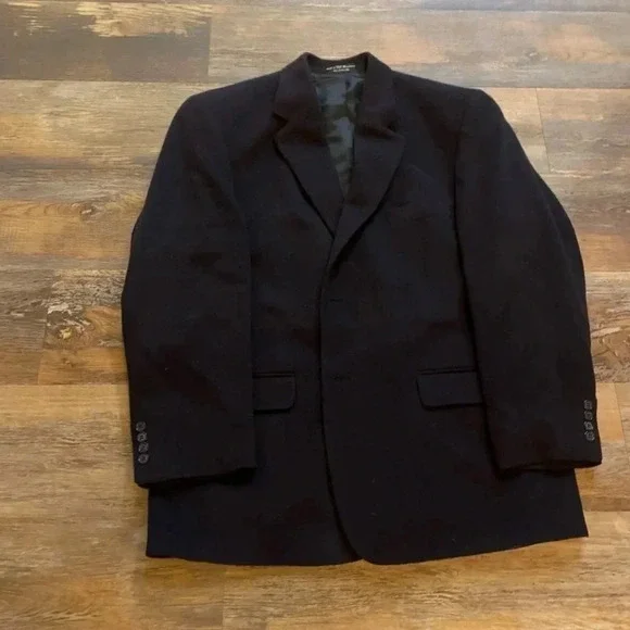 100% Camel Hair Jacket Blazer Sport Coat 44 R Club Room by Charter Club
