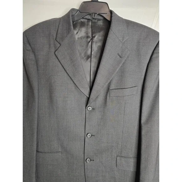 Brooks Brothers Brooksease Men's Blazer Size 40 Regular 3 Button‎ Black Wool