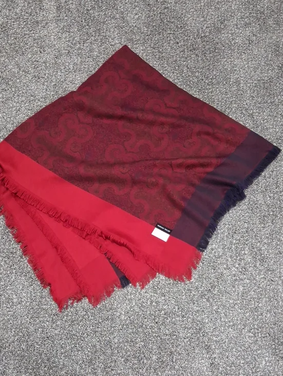 Vintage Morgan Taylor 100% Acrylic Scarf With Fronge 50x50