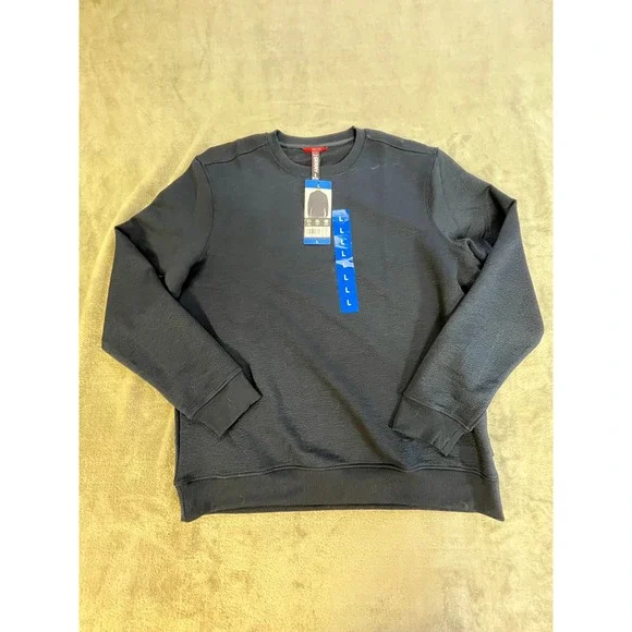 Gerry‎ Crewneck Sweatshirt Men Large Blue Textured 4-Way Stretch 1900993