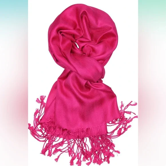 Big‎ Buddha Fuchsia Pashmina Scarf