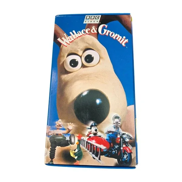 Wallace & Gromit VHS Trilogy BBC Clamshell Set‎ Aardman Animation