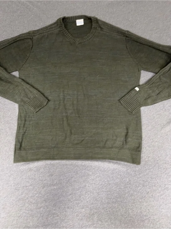 Men's Columbia Sweater in Olive Green Size XL