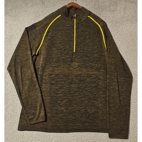 Lululemon Metal Vent Tech Half‎ Zip Pullover Mens Size Large Olive Green Lime