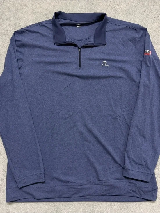 Rhoback 1/4 Zip Golf Pullover Stretch Performance Wicking Safeway Logo Men’s 2XL