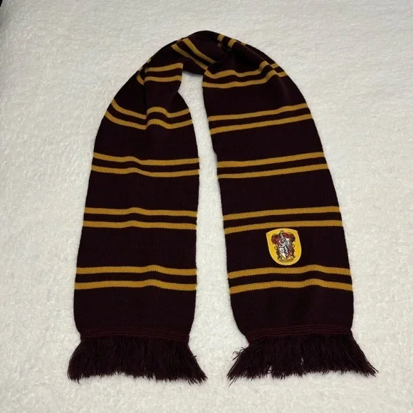 Harry Potter Gryffindor House Stripes Thick Knit Scarf