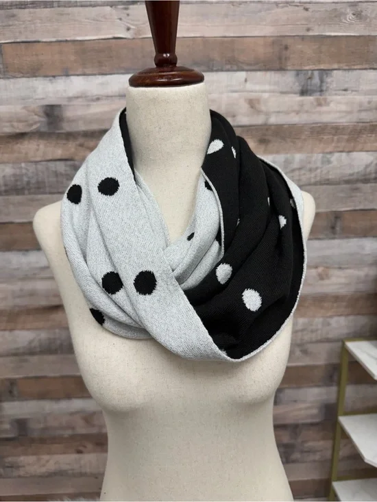 New York & Co. polka dot reversible scarf