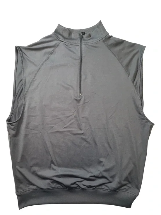 FootJoy FJ Men’s Large Gray Sleeveless 1/4 Zip Golf Performance Vest Stretch