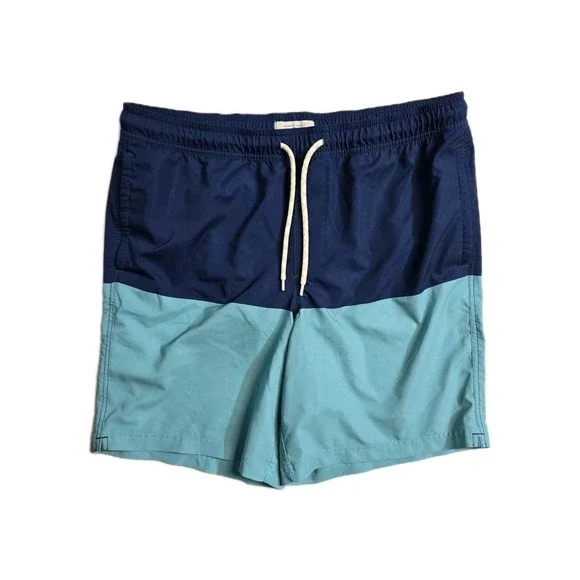 Trinity‎ Coast Swim Trunks Blue Two-Tone XLT Men's Drawstrings Lined