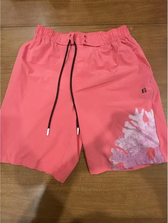 Bonobos Fielder Coral Swim Shorts with 9 Inch Inseam Size S