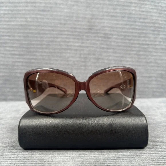 Marc Jacobs Burgundy Y2k Oversized Square Sunglasses Gold Logo MMJ 096/S