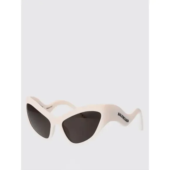 New Balenciaga BB0319S 003 Hamptons Cat White Alien Sunglasses 59-18-130