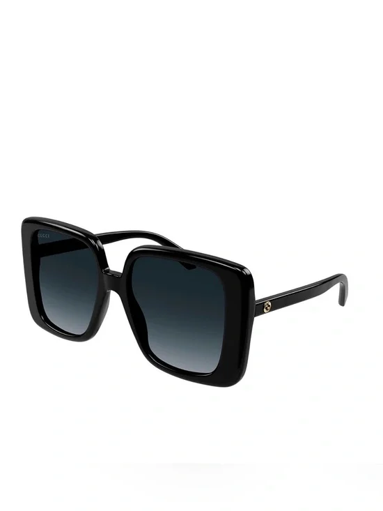 Gucci '80s Monocolor Butterfly Oversized Sunglasses, 55mm