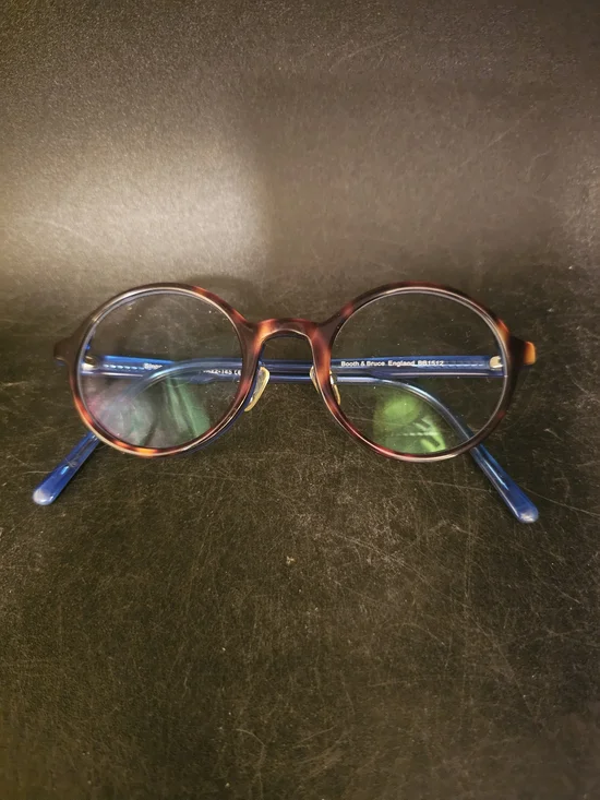 Booth And Bruce, England Classic Round Tortoiseshell Eyeglasses/Eyewear